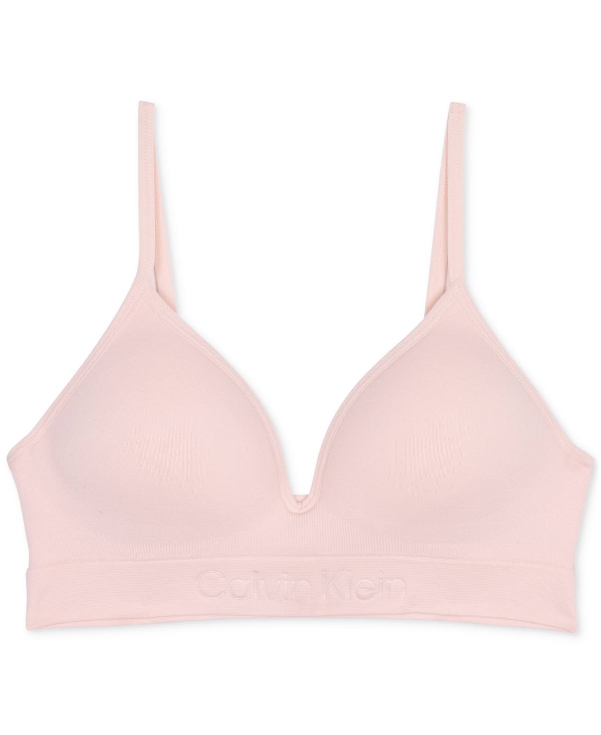 Calvin Klein Big Girls Seam-free Embossed Hybrid Bra In Crystal Pink