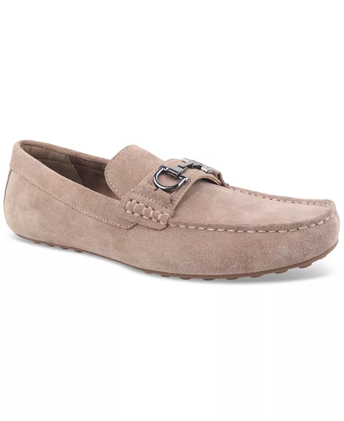 Men's Genuine Suede Slip-On Bit Driving Loafers