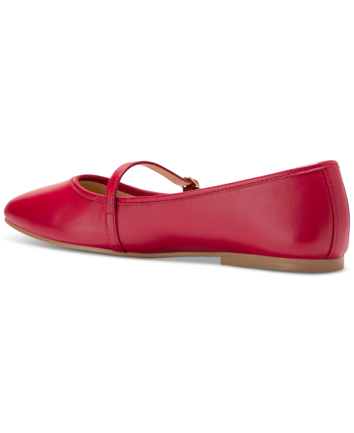 Cole Haan Yelena Mary Jane Ballet Flat In Rio Red Leather