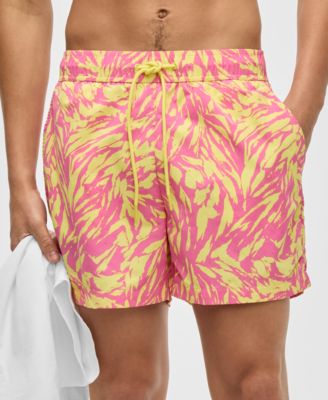 Men's Tiger Skin Regular-Fit Printed Swim Trunks, Exclusively at Macy's 