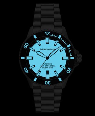 Men's Automatic Sea Explorer Stainless Steel Bracelet Watch 43mm