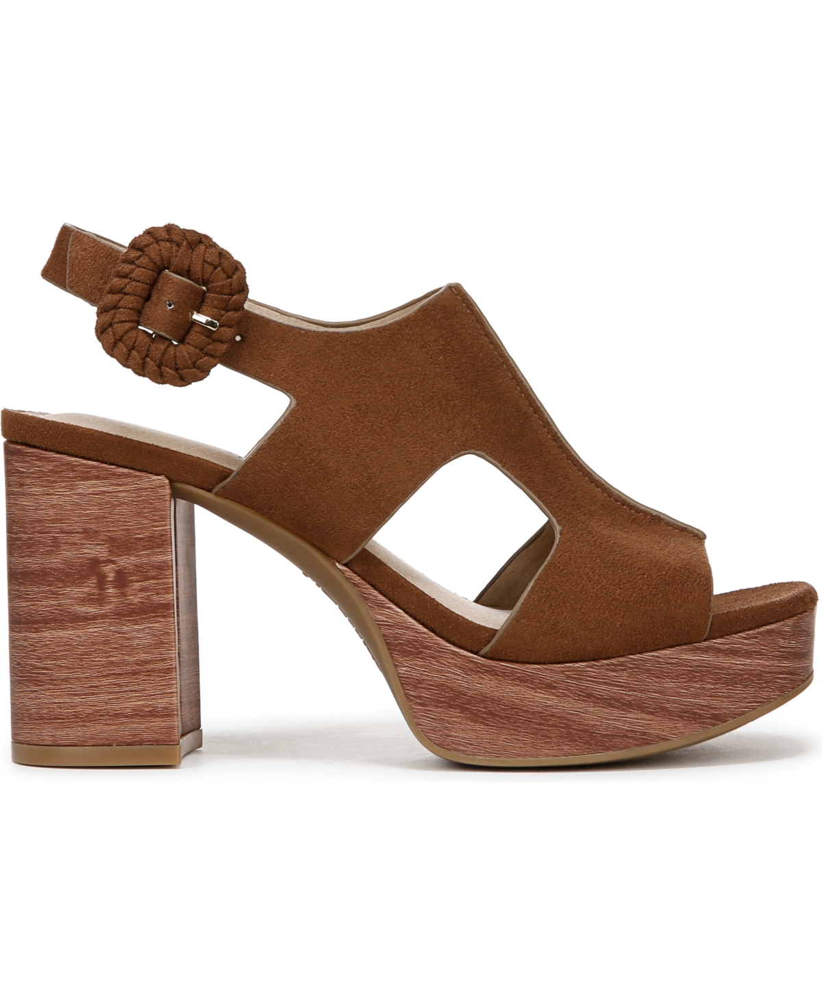 LIFESTRIDE WOMEN'S AUDRA OPEN SQUARE TOE BLOCK HEEL PLATFORM SANDALS 