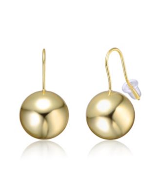 Ball Drop Earrings in Plated or Plated