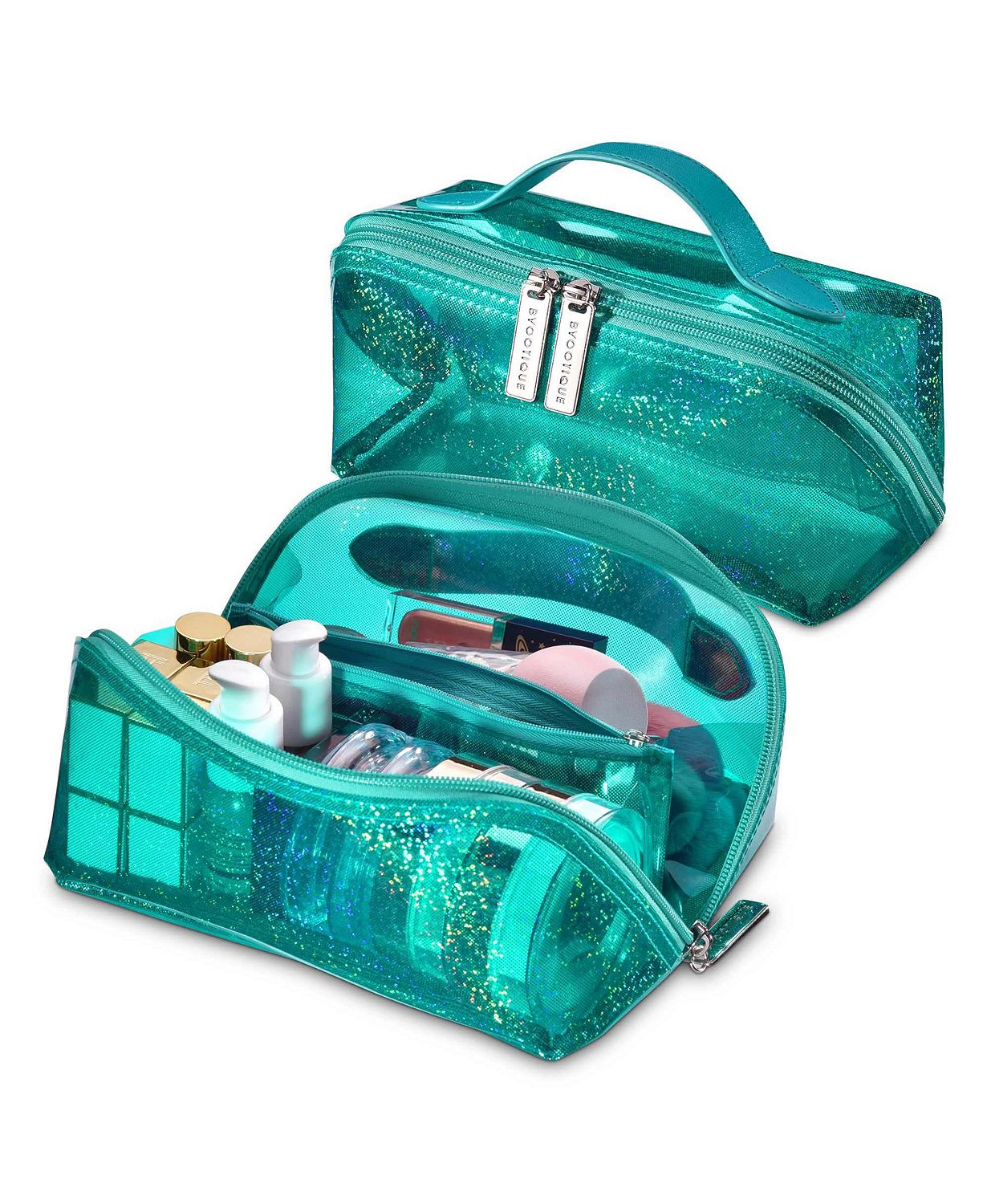 Portable Makeup Bag Zippered Water-resistant Organizer
