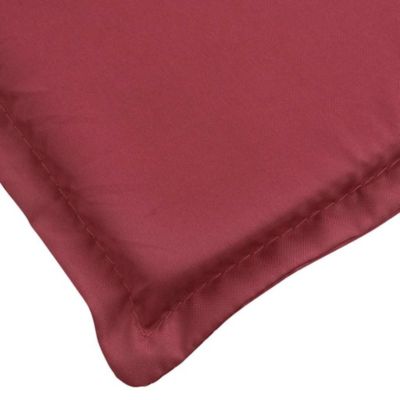 Deck Chair Cushion Wine Red Oxford fabric (100% polyester)