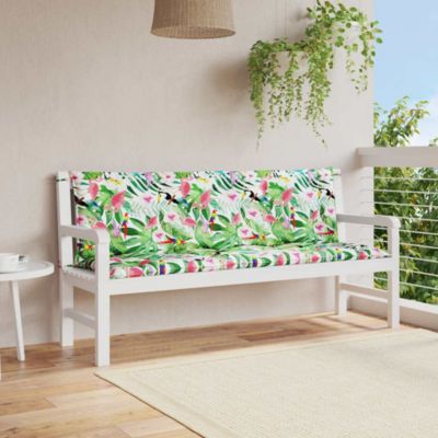 Garden Bench Cushions 2pcs Multicolor 59.1"x19.7"x2.8" Fabric