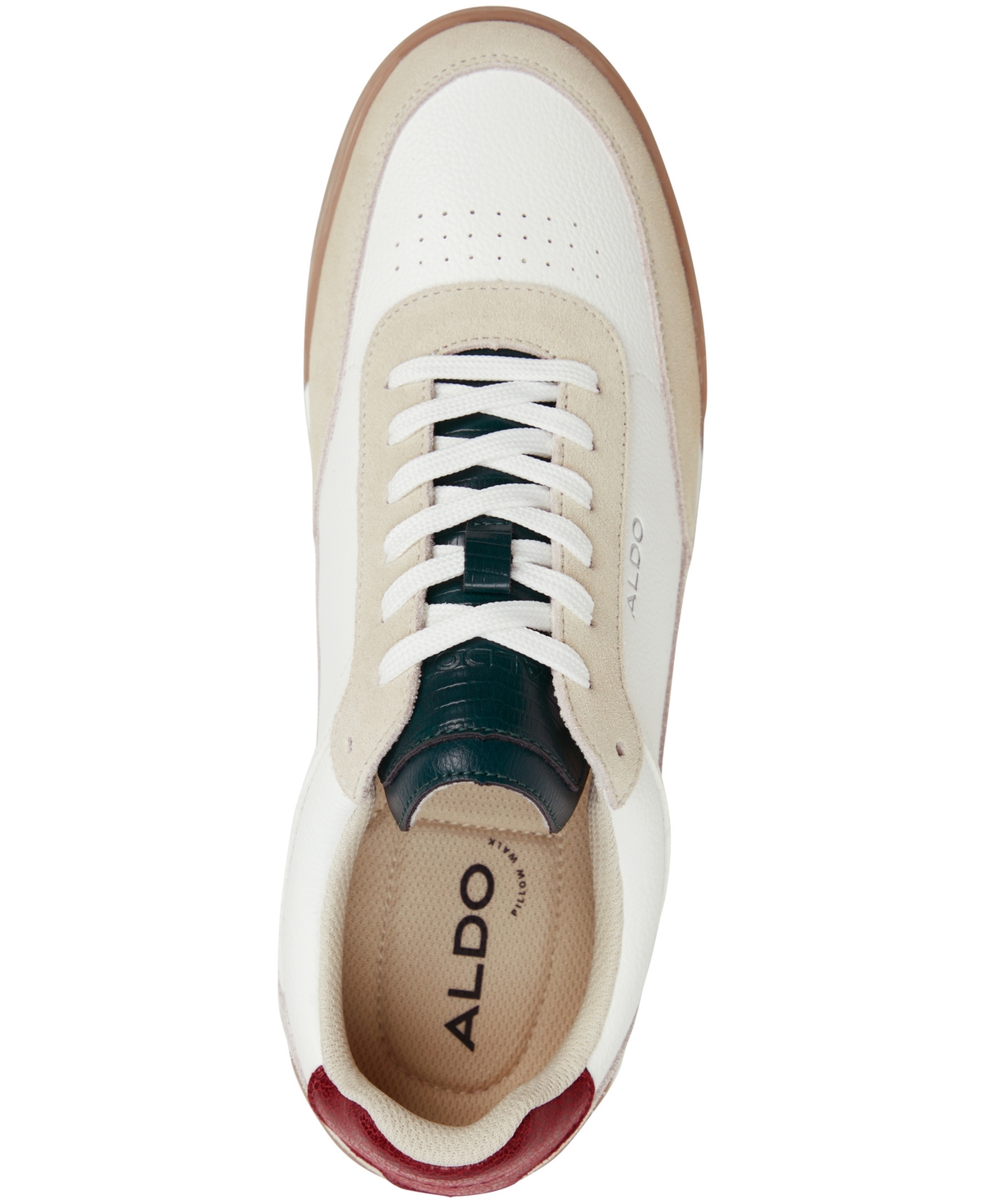 ALDO MEN'S MAXI LEATHER LACE UP SNEAKER 