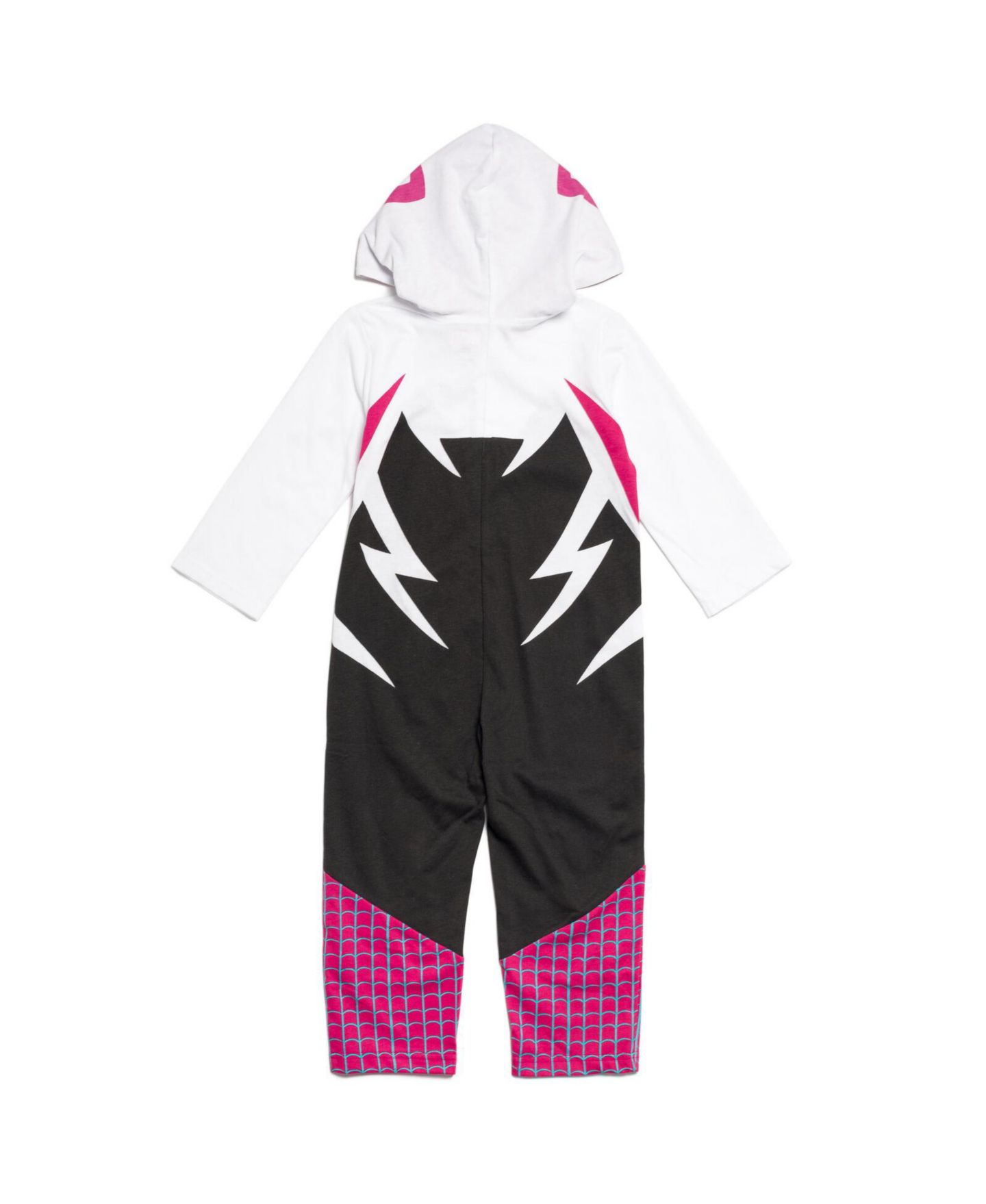 Комбинезон Spider-Man Spider-Gwen Zip Up Cosplay Coverall для девочек-малышей, цвет: Белый — фото 8