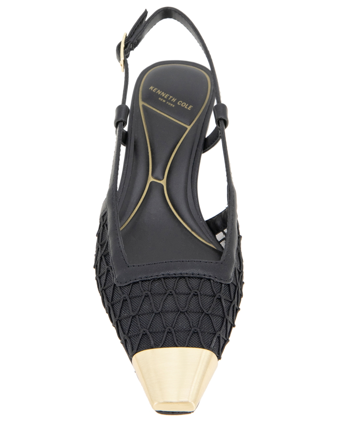 Kenneth Cole New York Women's Maxine Metal Toe Pumps In Black Mesh