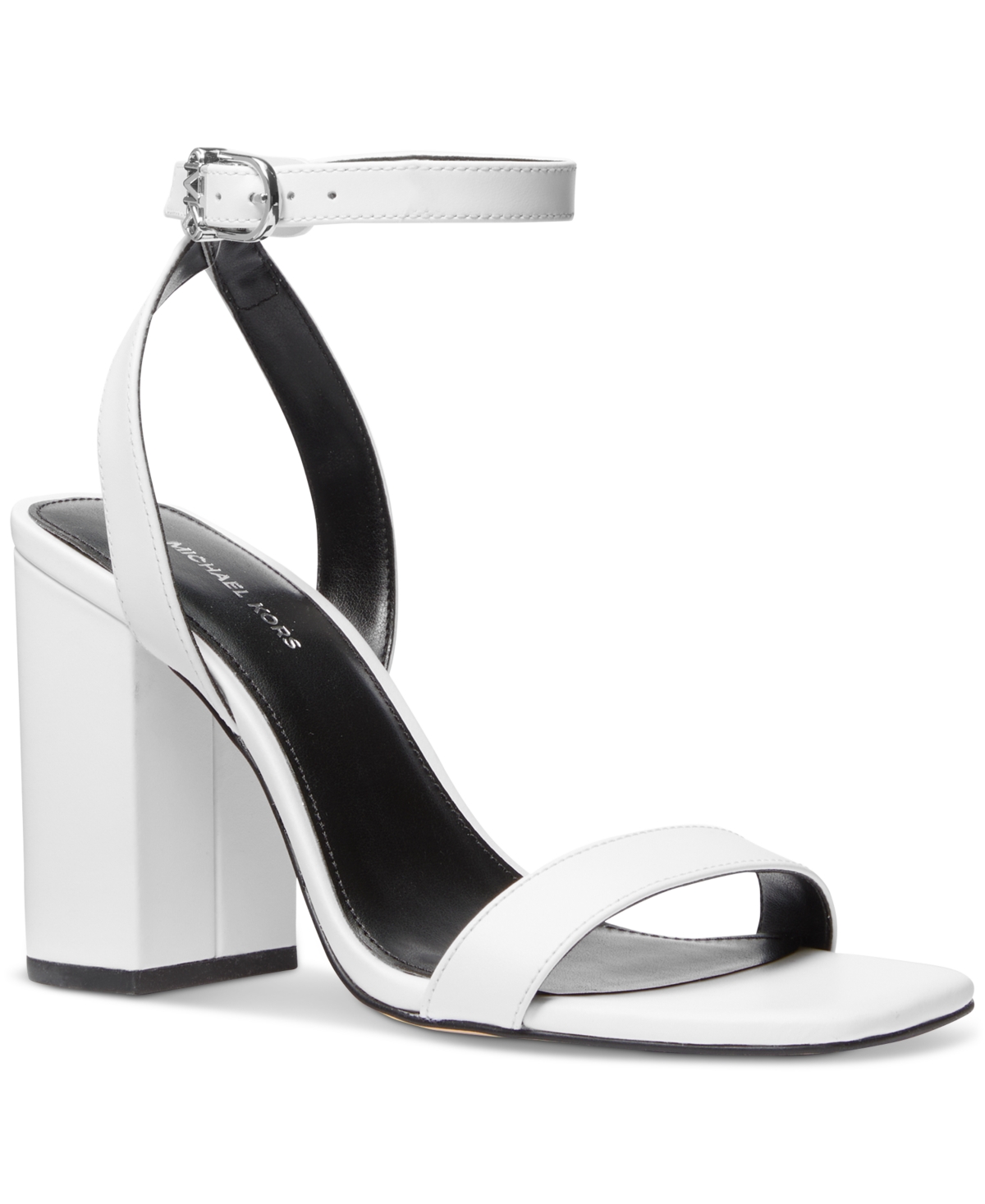 Michael Kors Michael  Women's Merriam Block-heel Sandals In Optic White