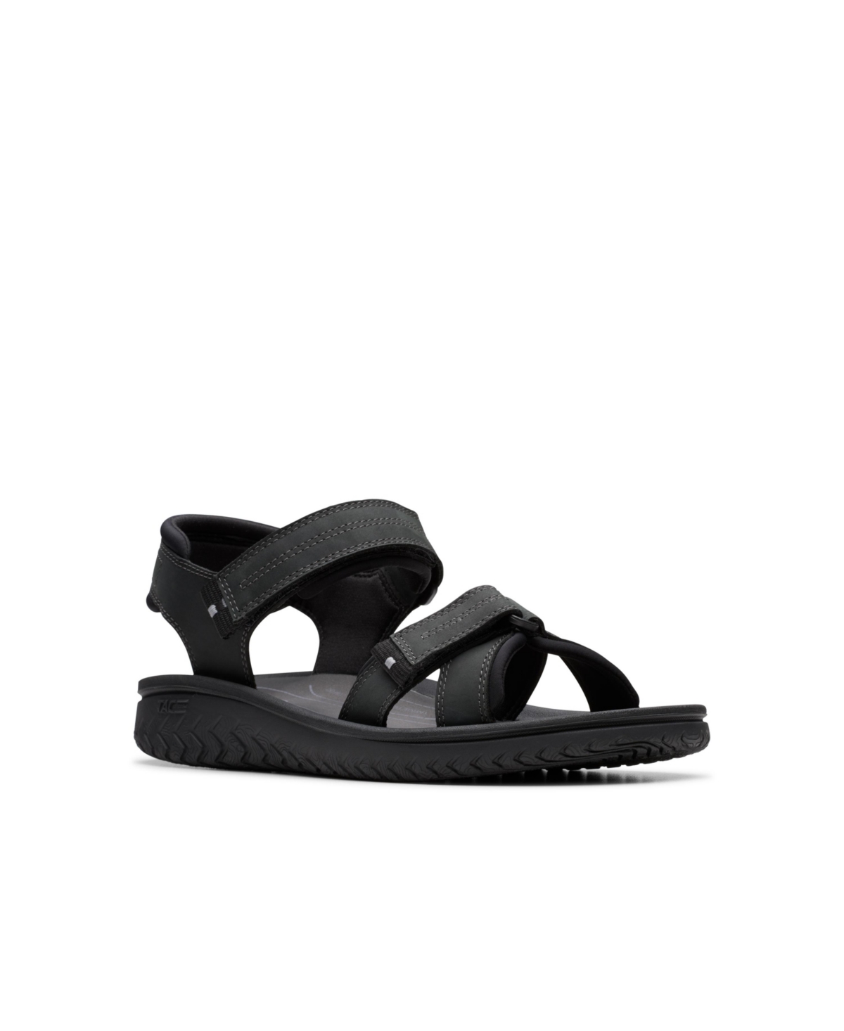 Men's Collection Wesley Shore Sandals - Black leather