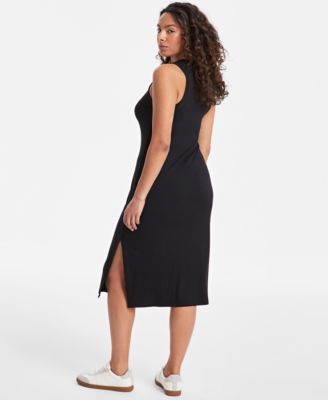 Women's Ribbed Knit Midi Dress