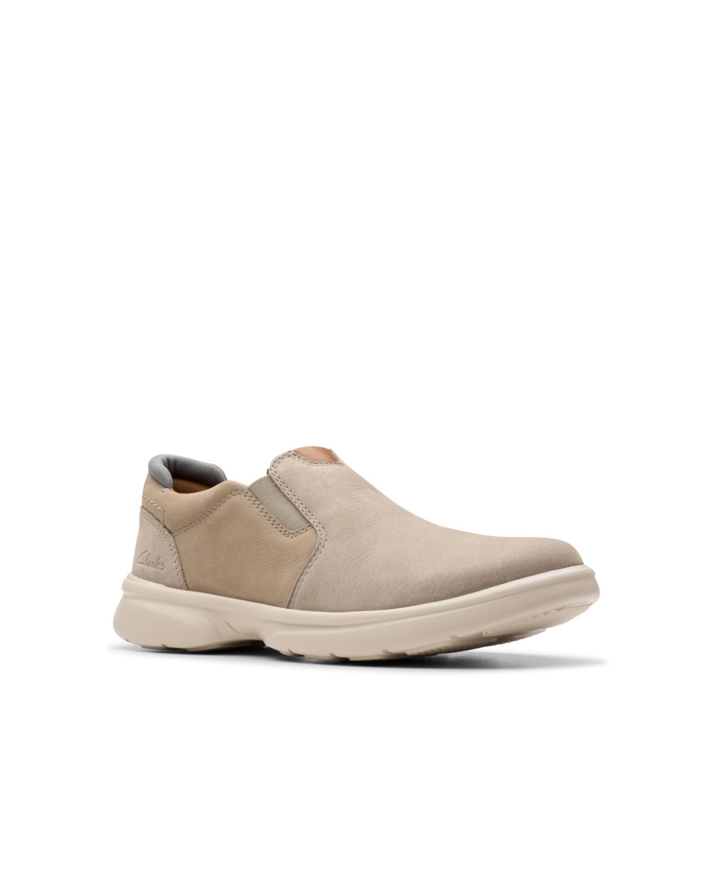 Мужские кроссовки Clarks Collection Bradley Ease, цвет: Светлый серый нубуковый — фото 1
