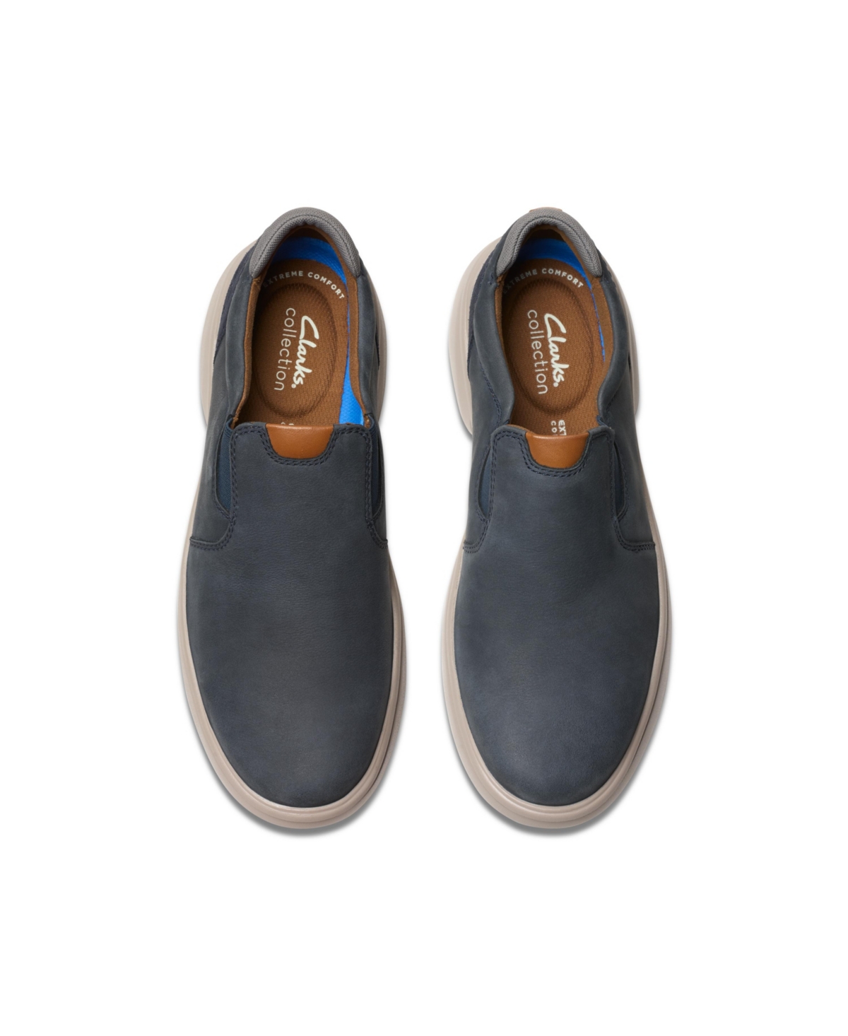 Clarks Men's Collection Bradley Ease Shoes In Navy Nubuck
