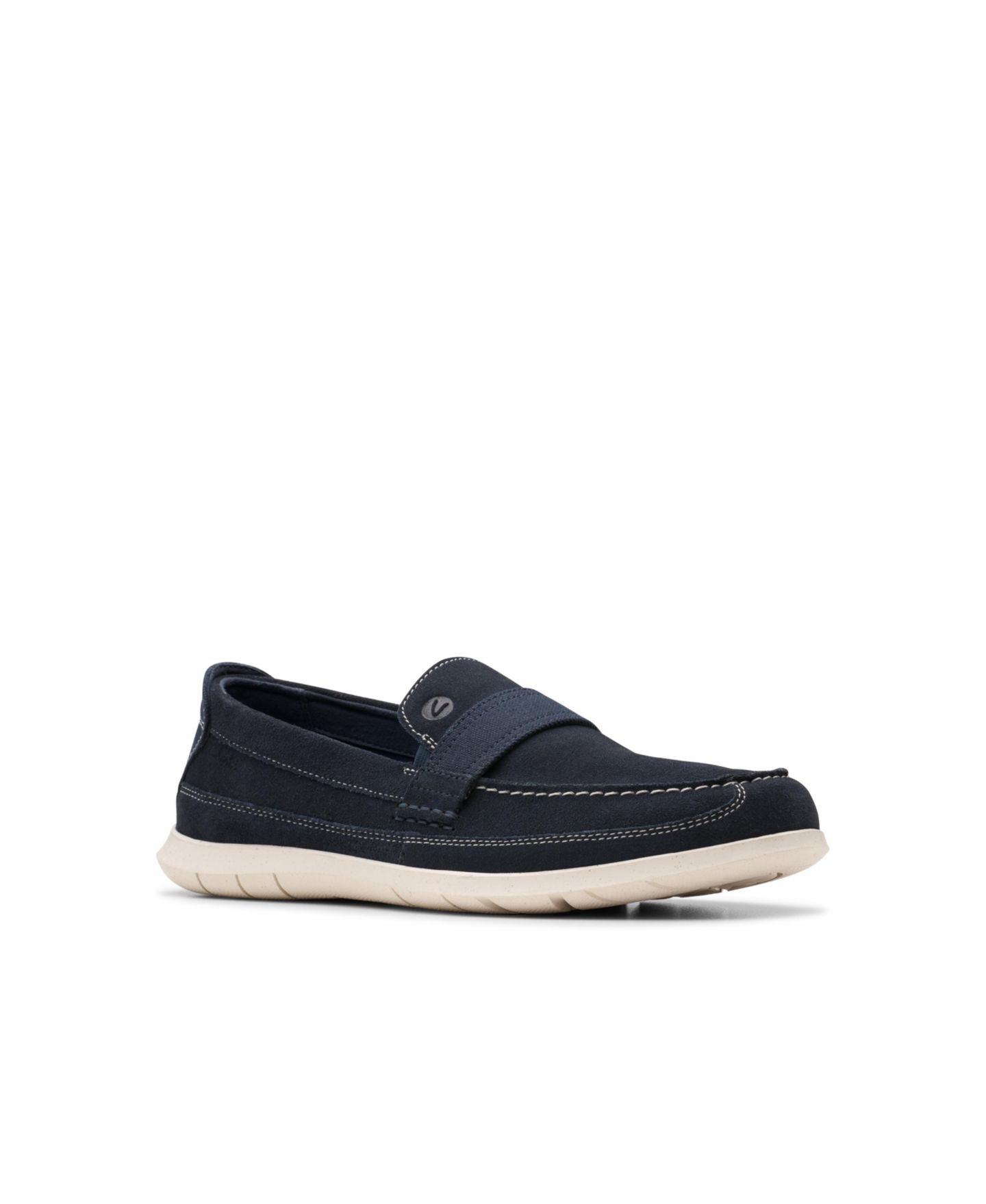 Мужские туфли Clarks Collection Flexway Band, цвет: Тёмно-синий замшевый — фото 1