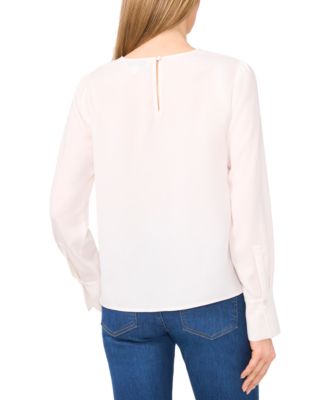 売れ筋商品|||セセ カットソー トップス レディース Women's Round-Neck Long-Sleeve Floral-Eyelet Top Rich Black CeCe Women's Round-Neck Long-Sleeve Floral-Eyelet Top - Macy's