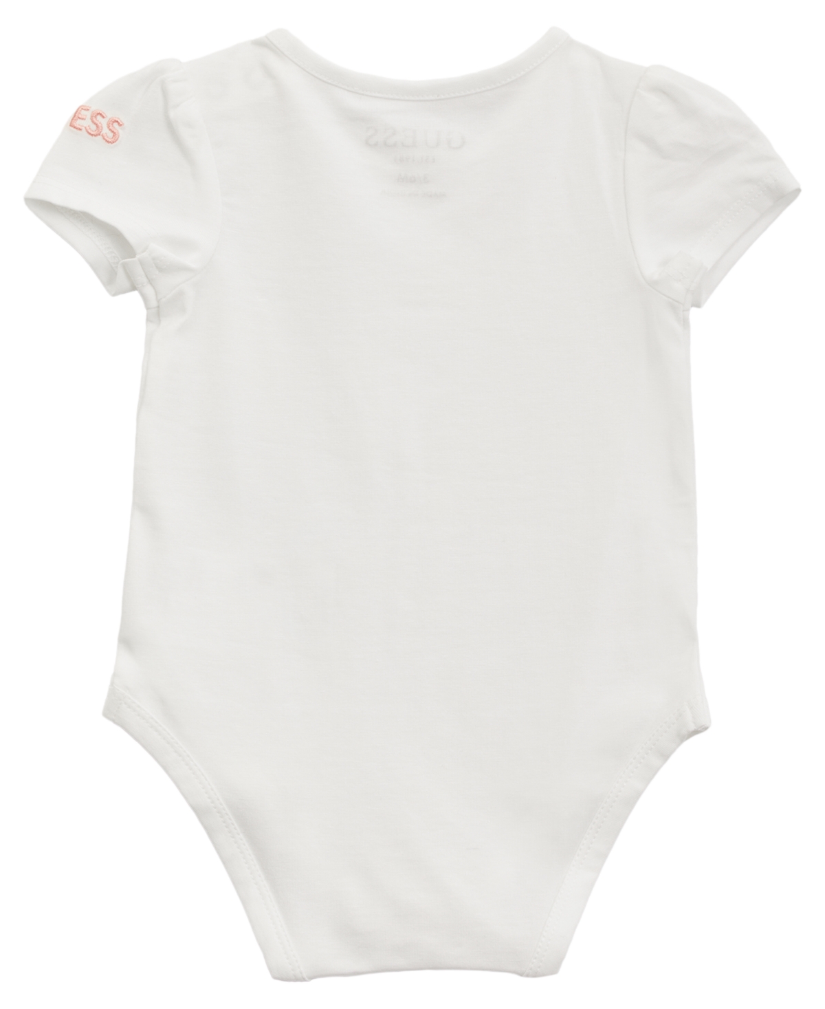 Guess Baby Girl 2-piece Jersey Bodysuit And Denim Skirt In White