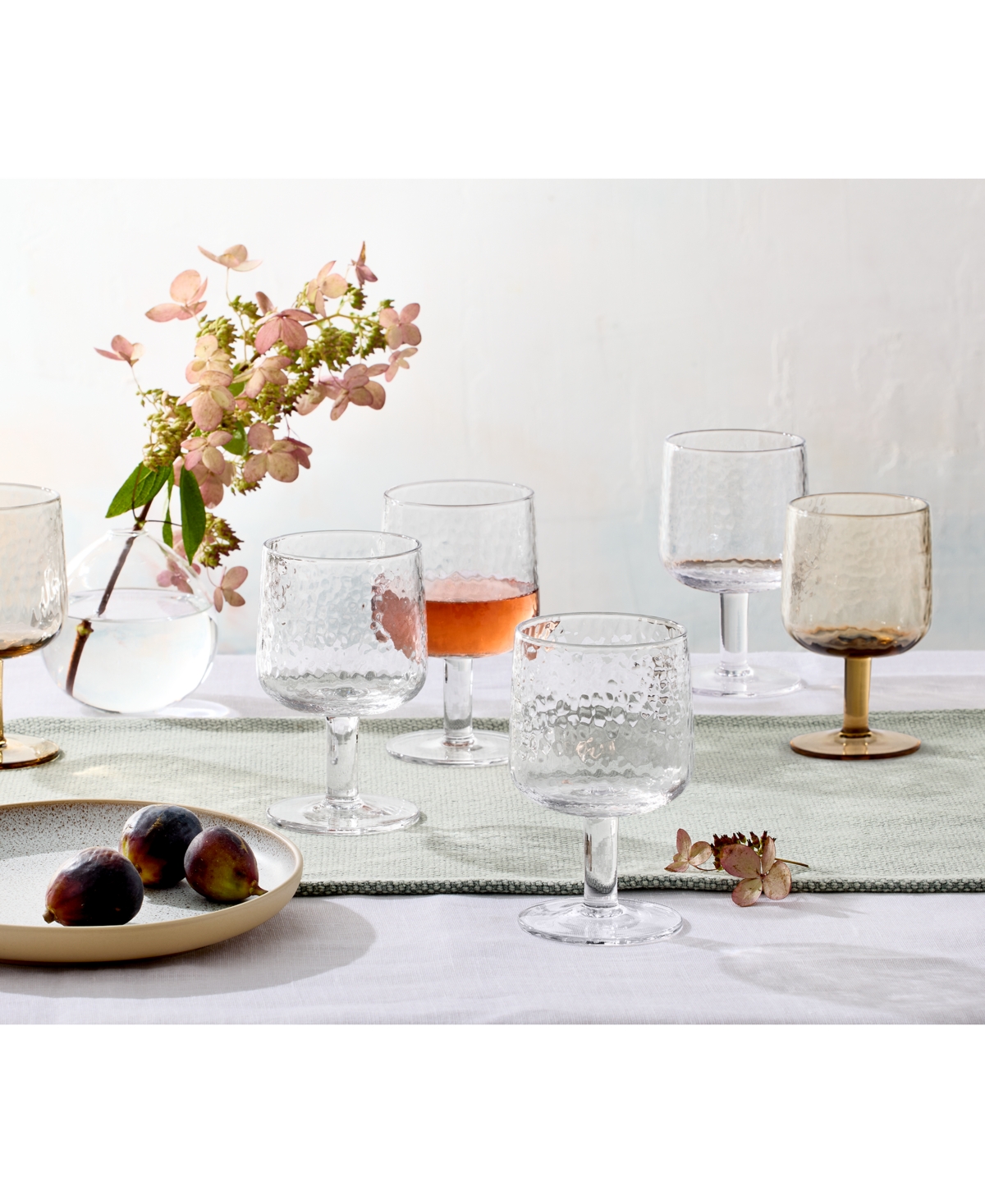 Oake Textured Wine Glasses, Set Of 4, Exclusively At Macy's In Clear