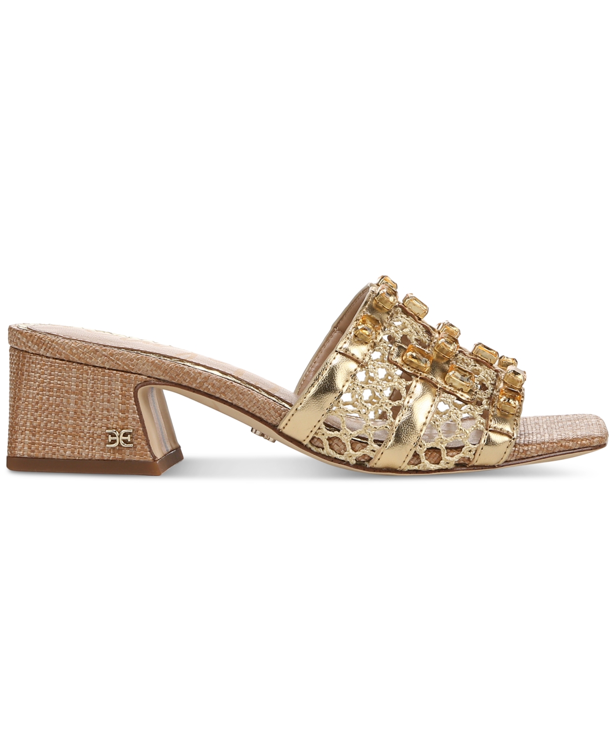 Shop Sam Edelman Women's Webster Dress Sandals In Amber Gold Multi