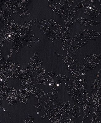 Juniors' Sequined Corset-Bodice Gown