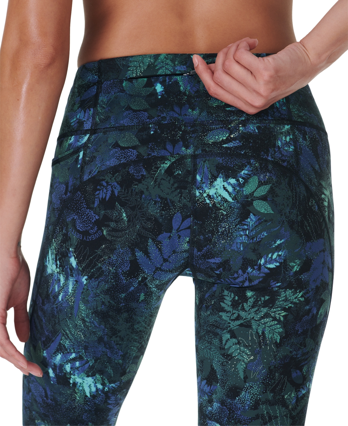 Shop Sweaty Betty Women's Power Workout Leggings In Green Forest Print