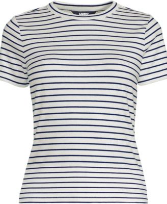 Women's Drapey Rib Fitted Short Sleeve T-Shirt