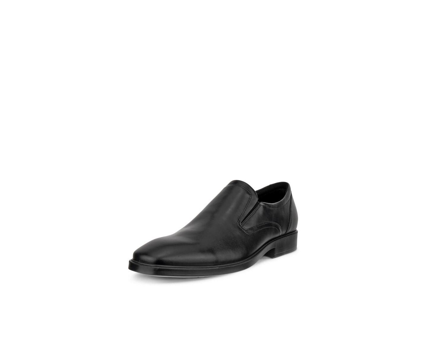 Мужские туфли Ecco Metropole Milan Plain Toe Slip-On, цвет: Чёрный — фото 3