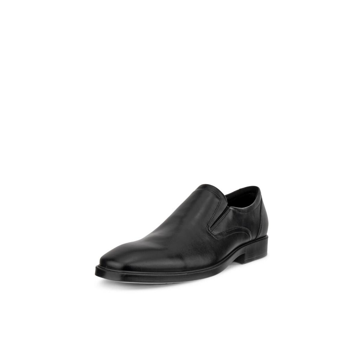 Ecco Men's Metropole Milan Plain Toe Slip-on Shoe In Black