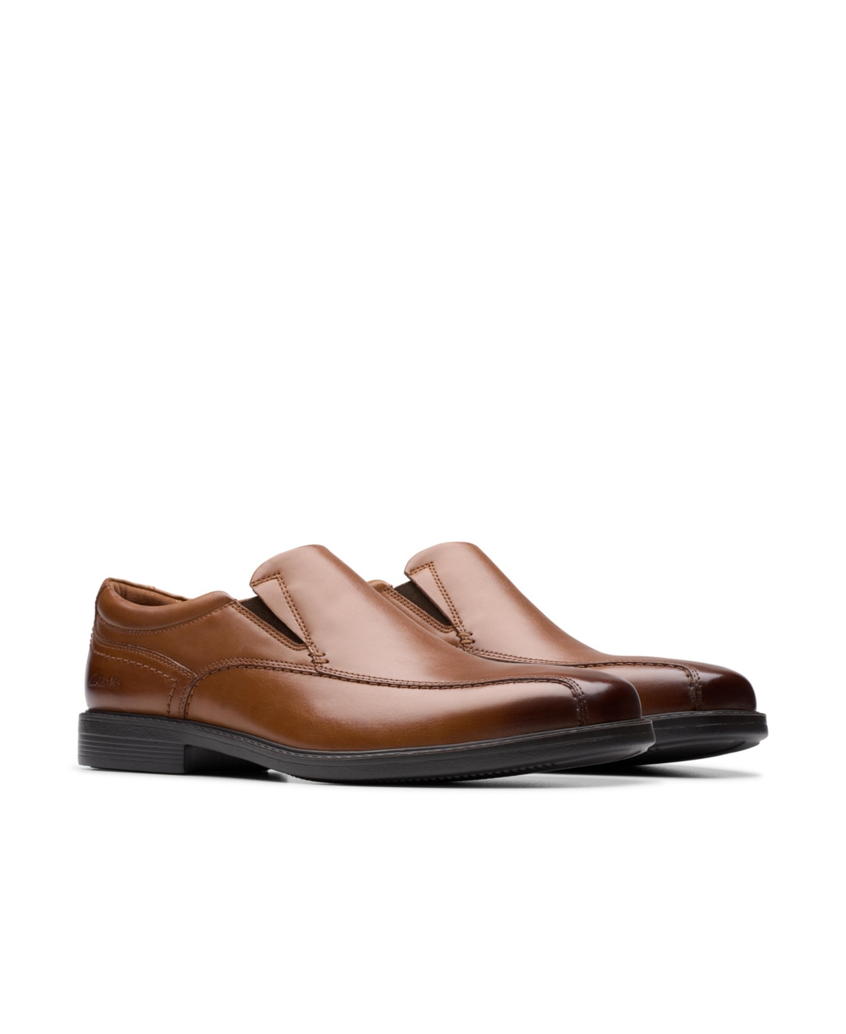 Clarks Whiddon Step In Dark Tan Leather