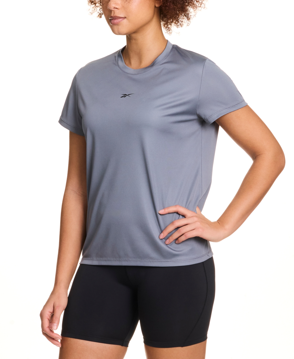Reebok Women's Id Performance Tech Short-sleeve T-shirt In Blue