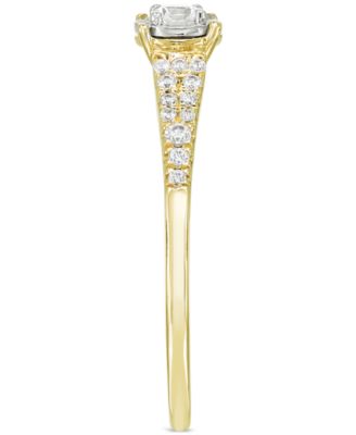 Diamond Pav&eacute; Tapered Engagement Ring (1/4 ct. t.w.) in 14k Gold