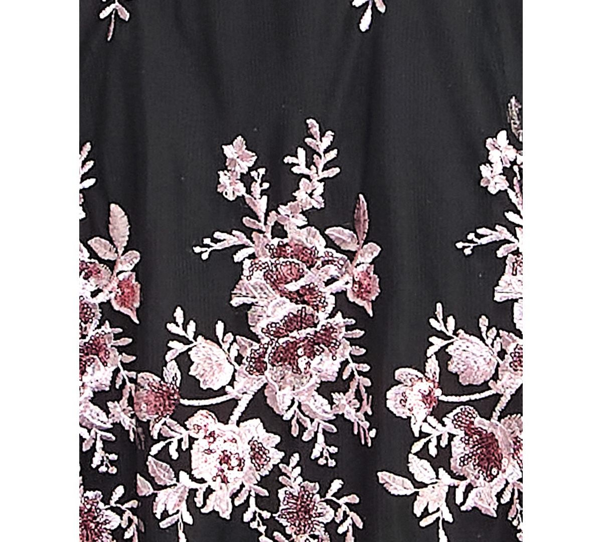 Violet Weekend Juniors Sequin-embroidered Side-slit Gown In Black,pink