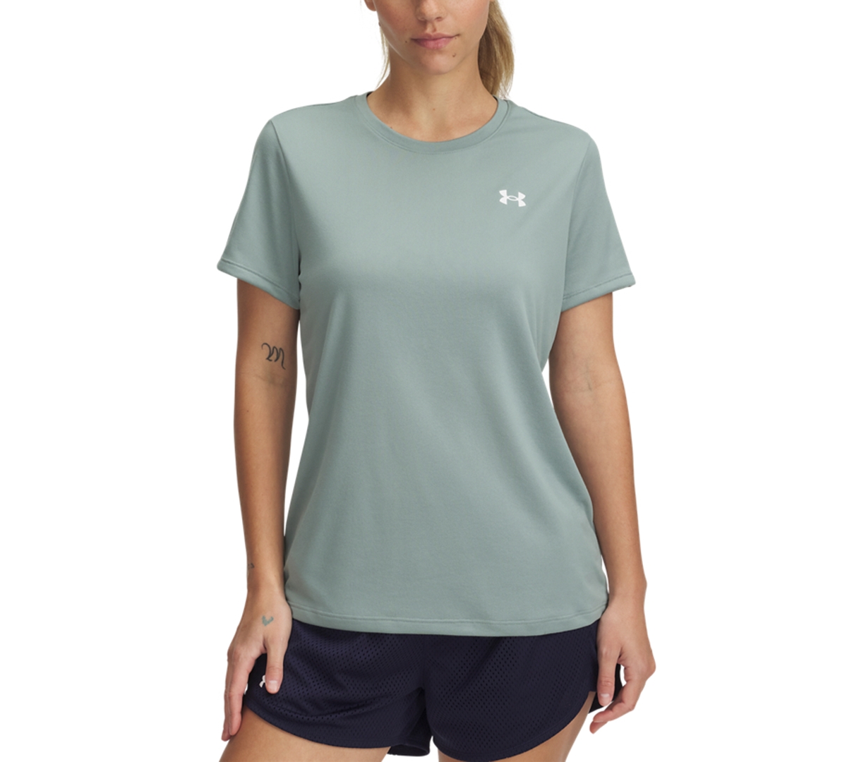 Women's Ua Tech Short-Sleeve T-Shirt - Silica Green
