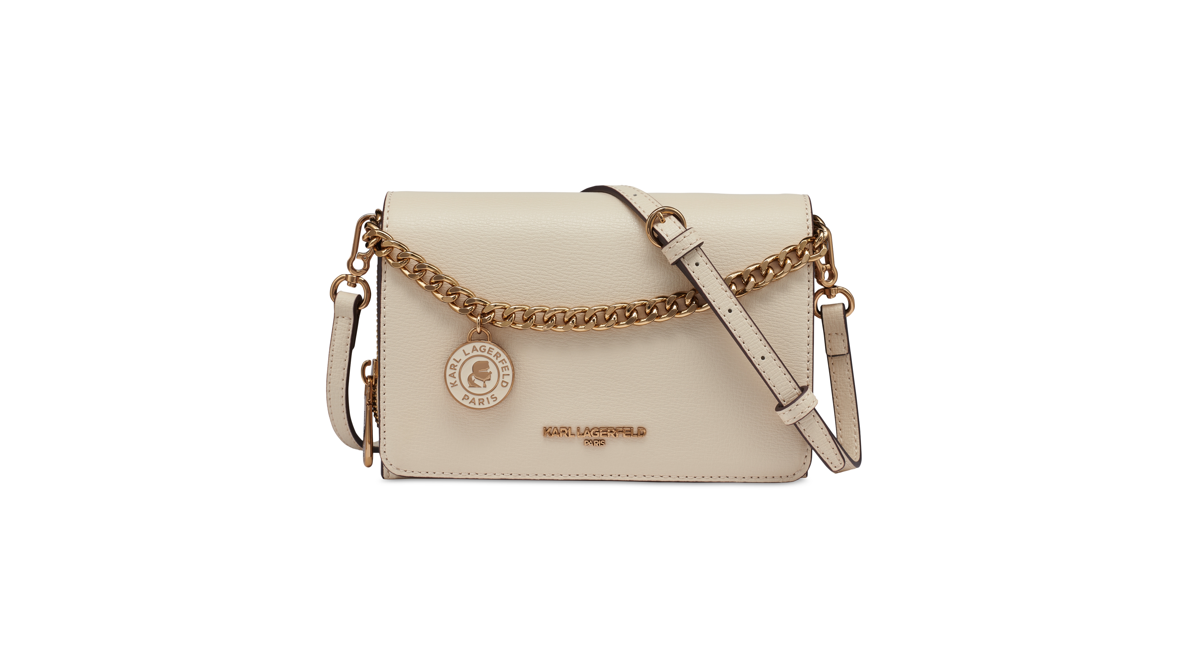 Karl Lagerfeld Paris Lourdes Crossbody with Chain Strap