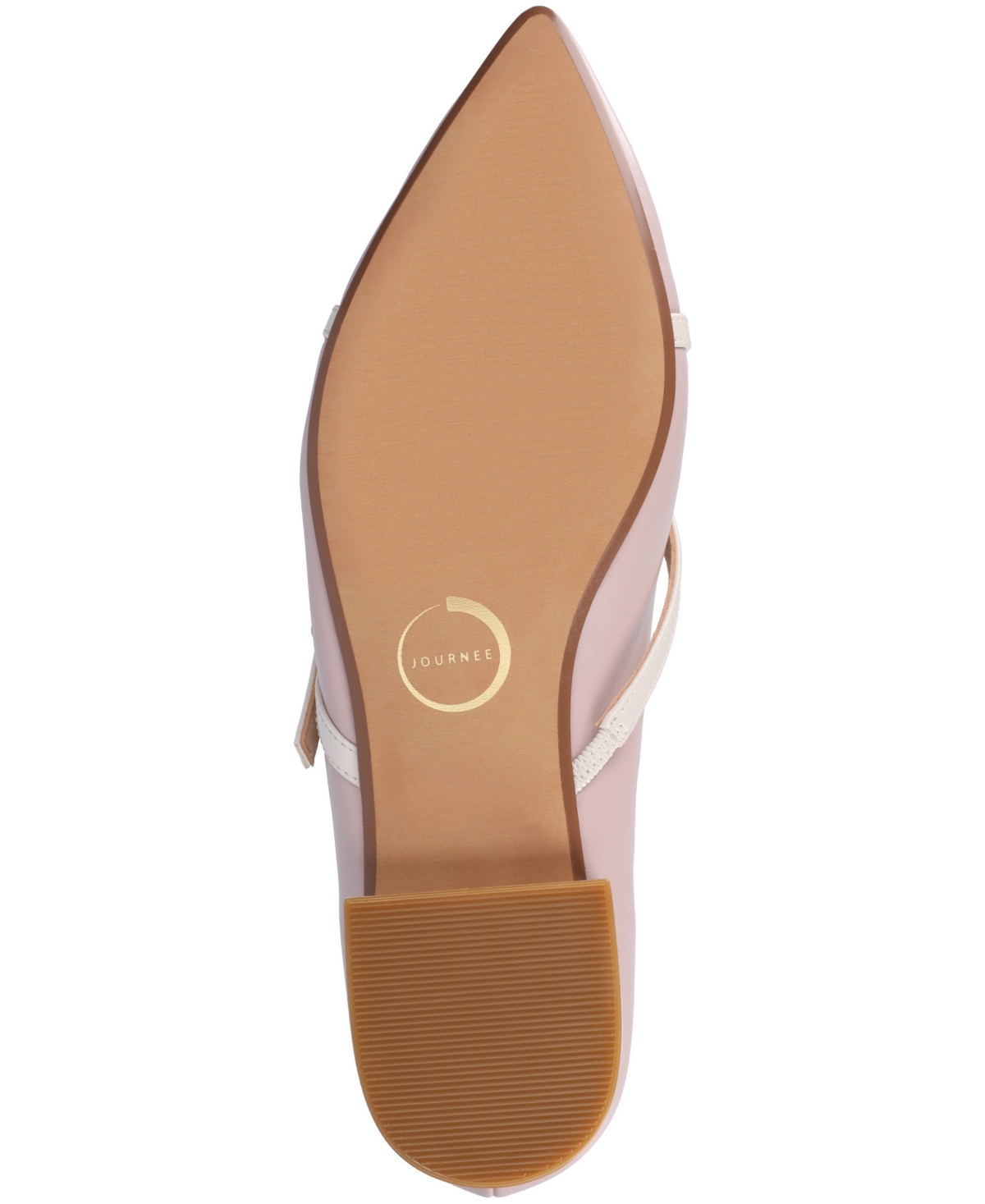 Journee Collection Women's Camby Crisscross Strap Pointed Toe Flats In Lilac