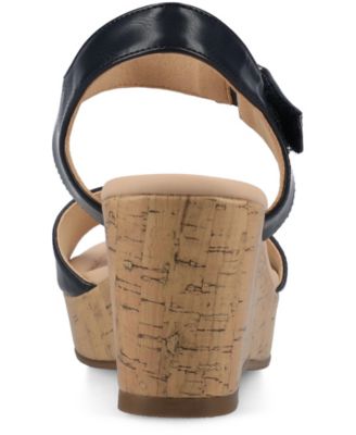 Women's Ranae Ankle Strap Platform Cork Wedge Sandals