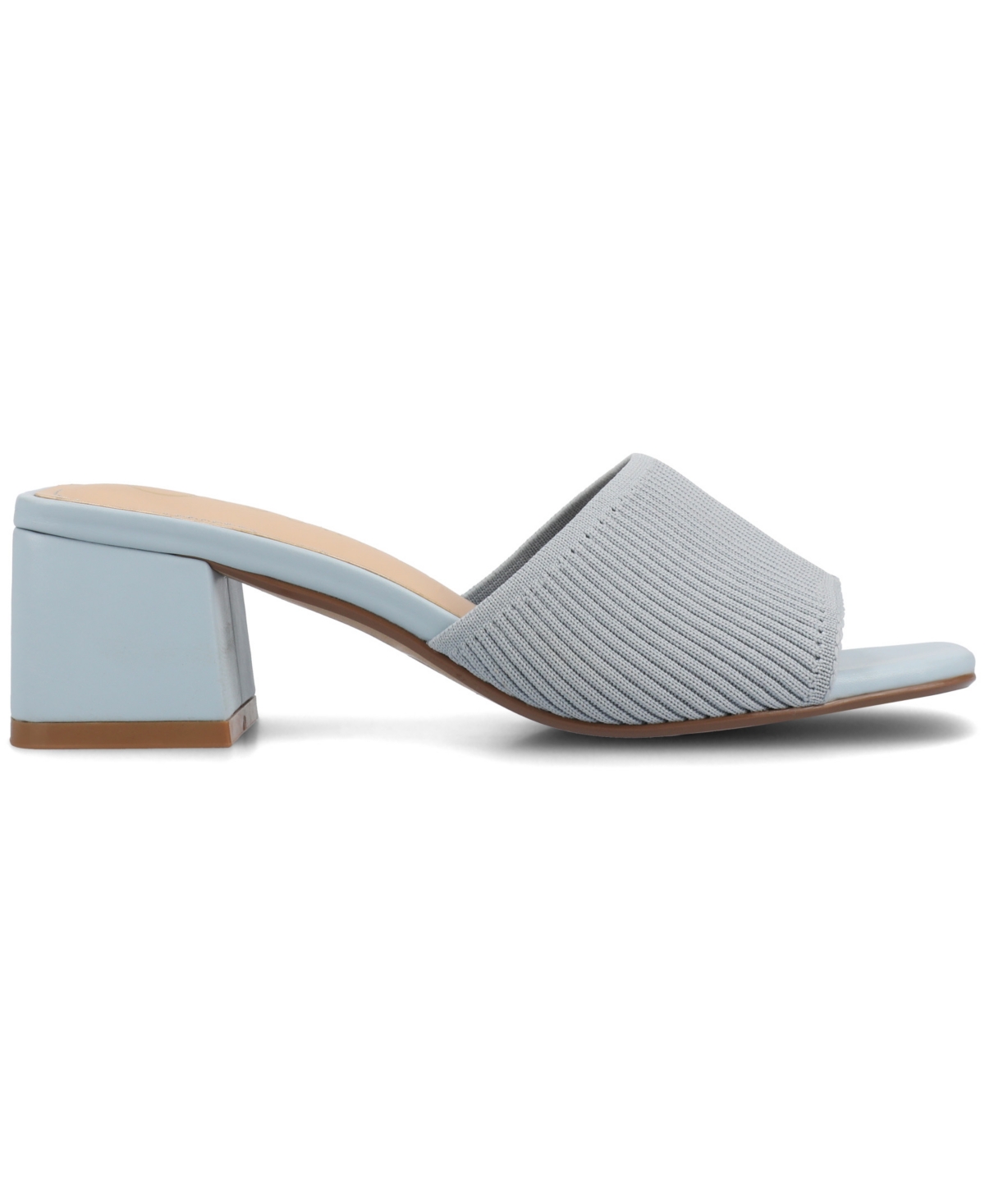Shop Journee Collection Women's Shilin Slip On Knit Dress Sandals In Blue