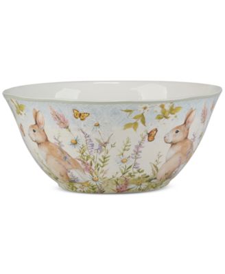 Easter Meadow Ceramic Deep Serving Bowl