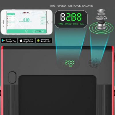 2.25HP 2 in 1 Folding Treadmill with APP Speaker Remote Control