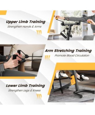 Folding Pedal Exercise Bike with Adjustable Resistance