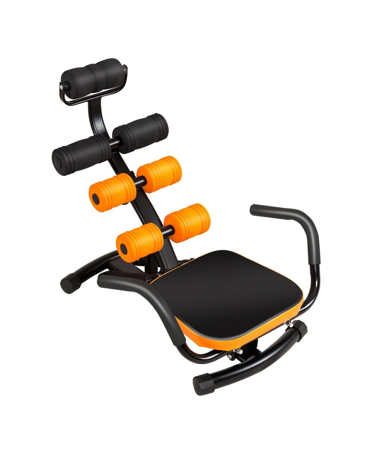 Core Fitness Abdominal Trainer Crunch Exercise Bench Machine - Yellow
