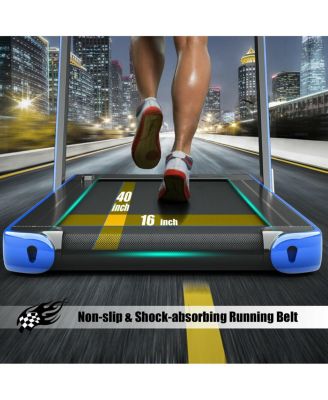 2.25 HP 2-in-1 Folding Walking Pad Treadmill with Dual Display and App Control