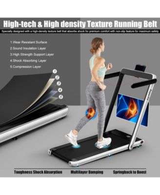 2.25HP 2 in 1 Folding Treadmill with APP Speaker Remote Control