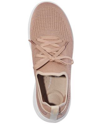 Women's Super-Q Knit Slip-On Lace-Up Sneakers