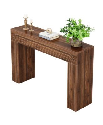 55-Inch Farmhouse Console Table, Wood Sofa Table Behind The Couch, Modern Entryway Table Accent Table for Living Room, Hallway, Foyer