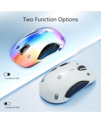 2.4G Wireless Mouse, Cordless Computer Mice Wireless Mouse for Laptop, Desktop, PC, MacBook- 2 Pack (LED Rechargeable Wireless Mouse)