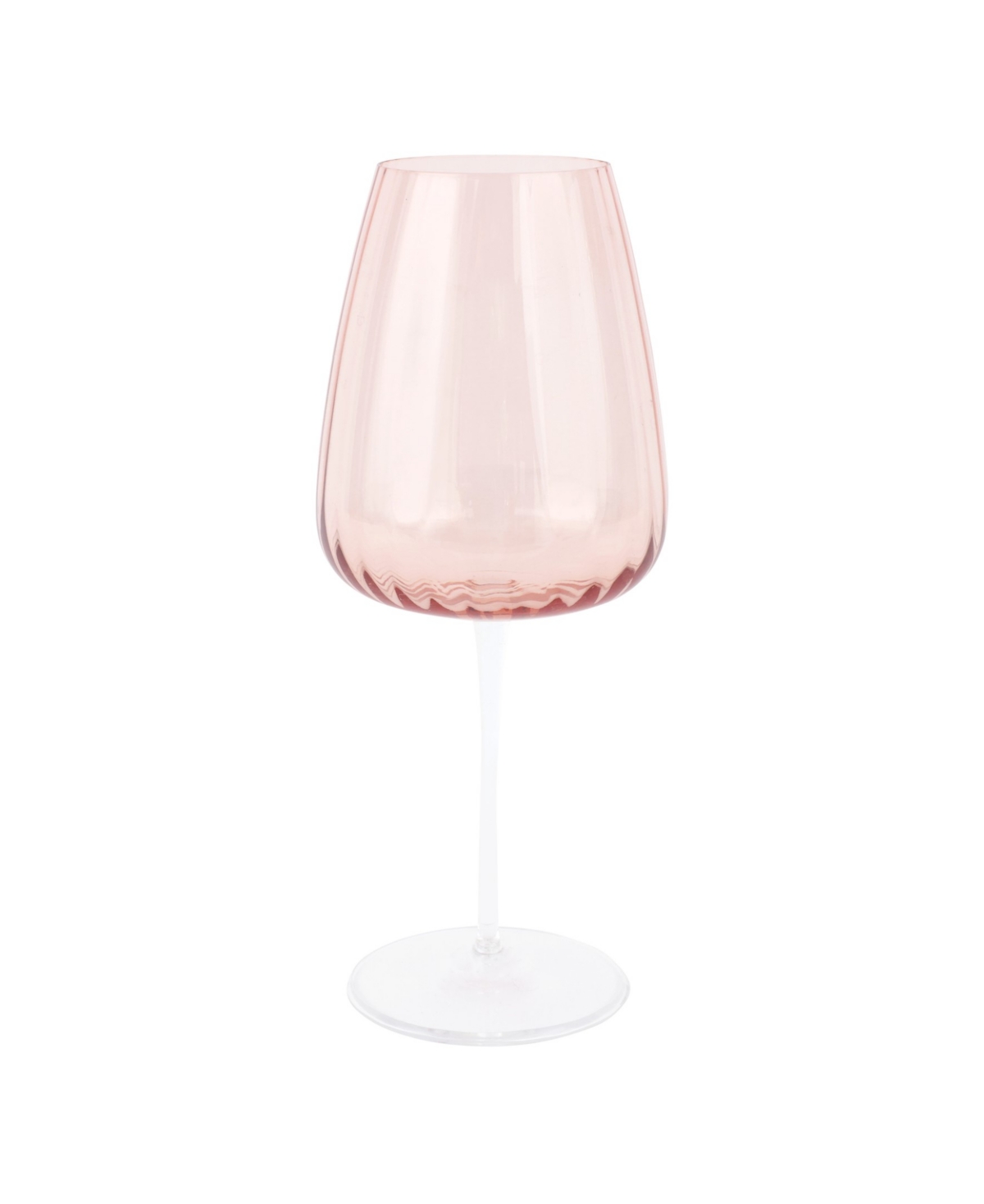 Vietri Francesca Wine Glass In Pink