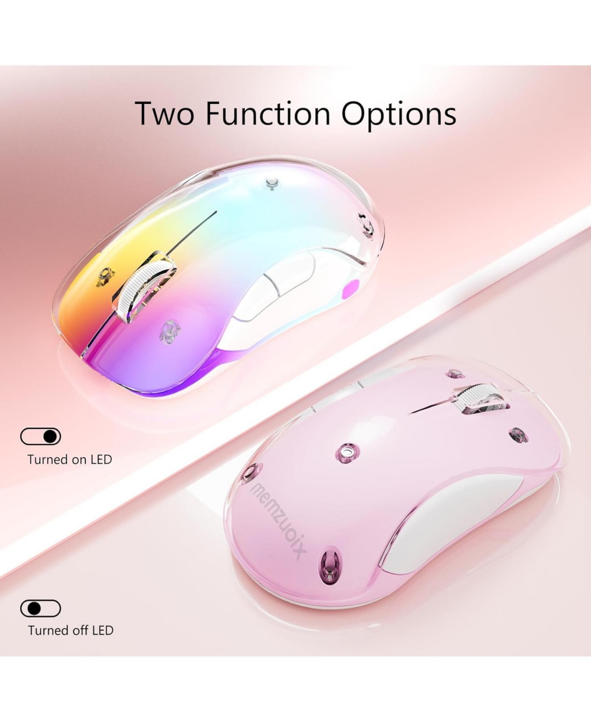 memzuoix Led Rechargeable Wireless Mouse and 27 Inch Computer Monitor 100hz 1920 x 1080p with Hdmi