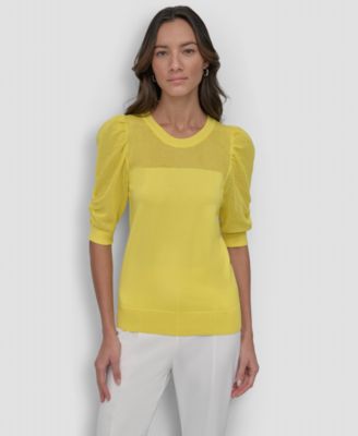 DKNY - Women's Puff-Sleeve Sweater