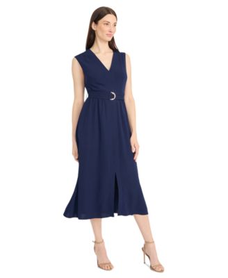 Women's V-Neck Fit &  Flare Dress 